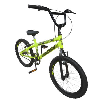 bicicleta infantil aro 20 colli max boy freio v brake amarelo neon